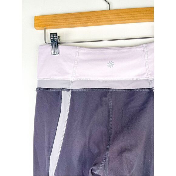 Athleta Powervita Elevation 7/8 Leggings Spring Night Purple Grey‎ Size S - Picture 8 of 13